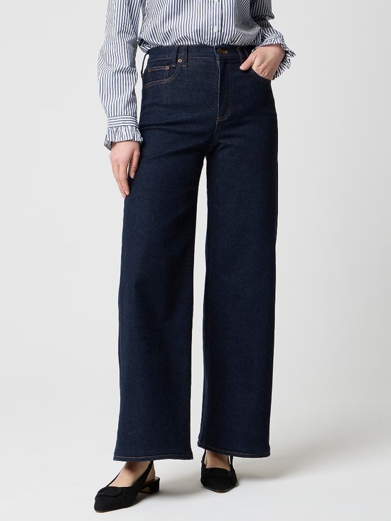 J. Crew Factory Denim - J.Crew Modern Wide Leg in Soft Rinse, Size 29 Petite